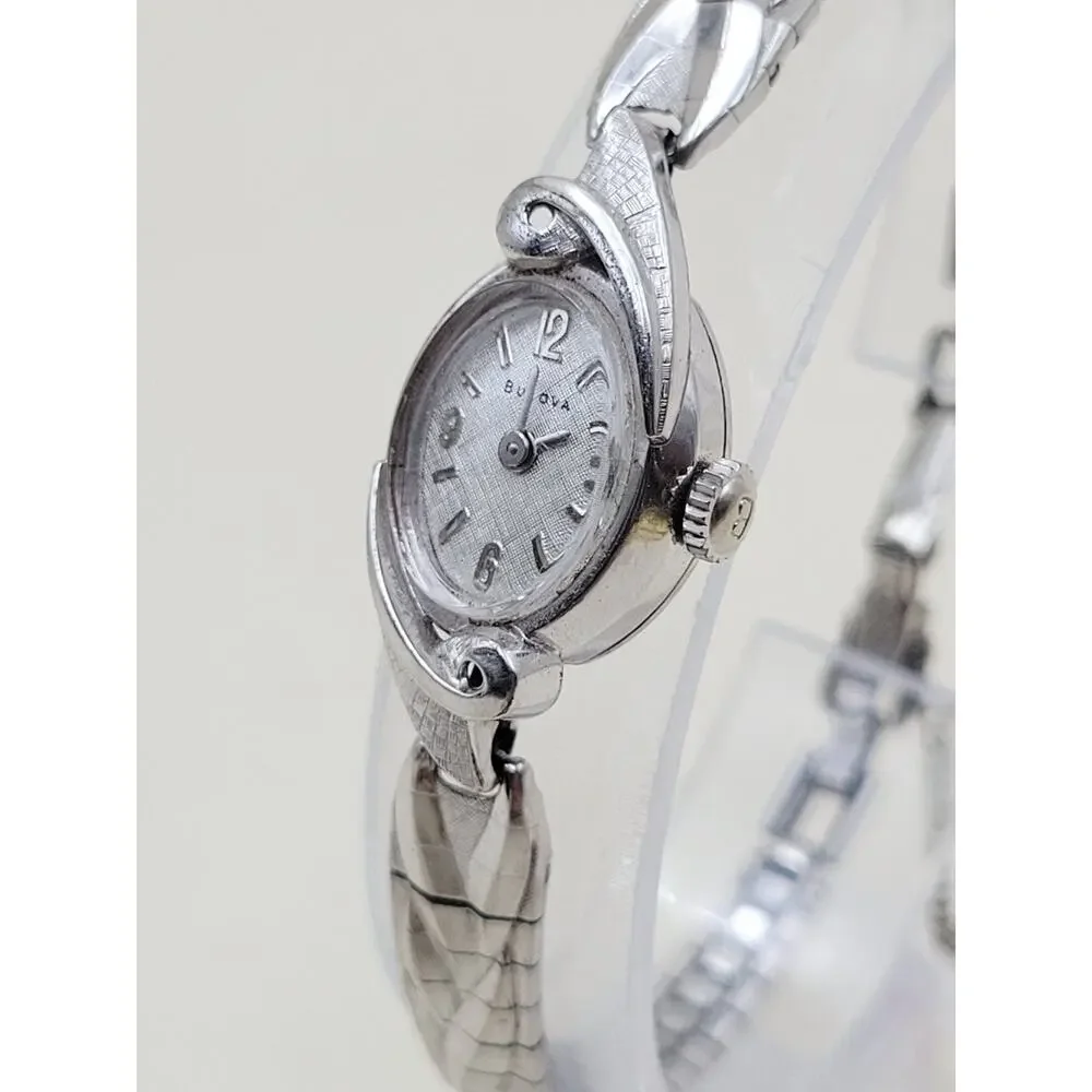 Vintage 1967 Bulova M7 Womens Cocktail Watch 10K Rolled Gold Plate 6